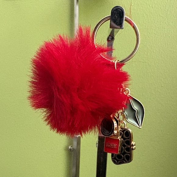 Stylish Gold and Black Keychain Bag Charm Accessory - Picture 6 of 11